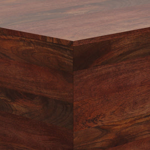 Abba - Square Coffee Table - Cognac Brown