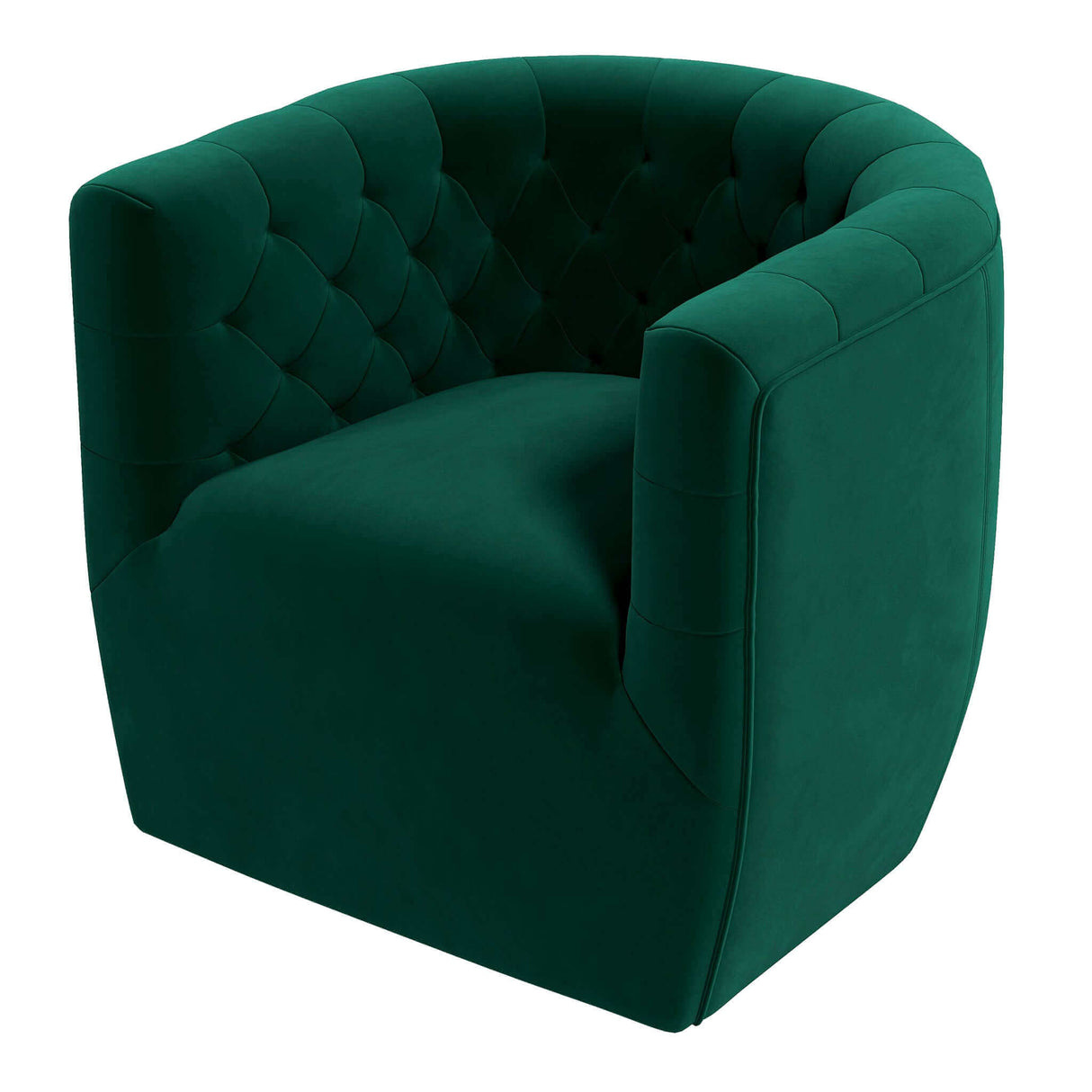 Delaney Velvet Swivel Club Chair