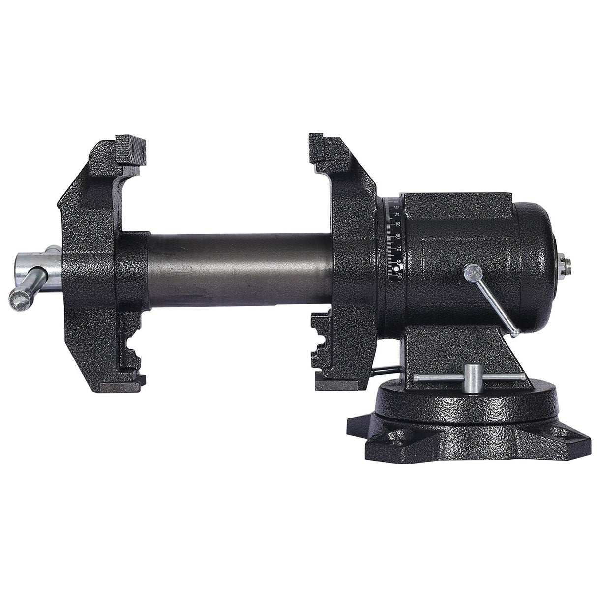Heavy Duty 5" Multi Jaw Rotating Bench Vise With 360 Degree Swivel Base And Head