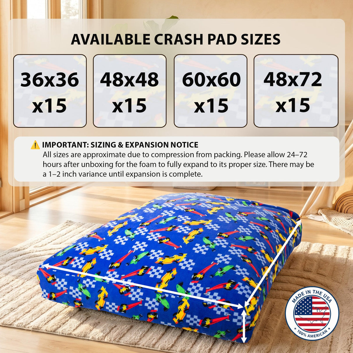 Sensory Crash Pad for Kids & Adults