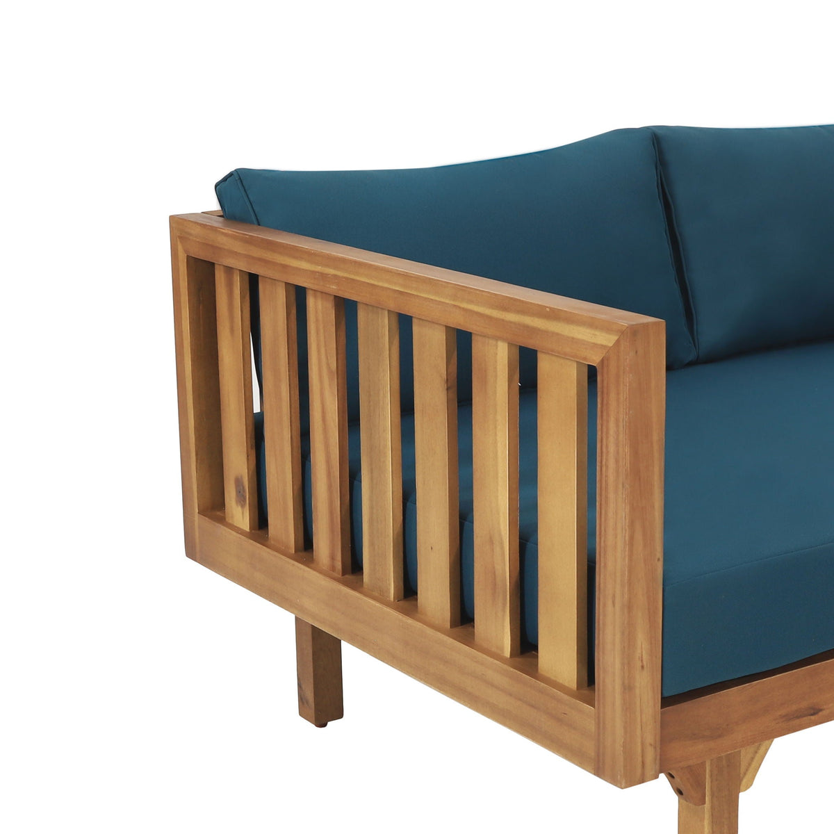 Claremont 3 Seater Daybed Teak Acacia Wood Water Resistant Cushions