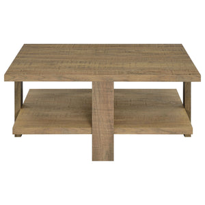 Runnion - Square Coffee Table - Light Brown