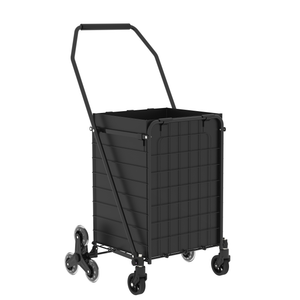 Foldable Utility Shopping Cart on Wheels