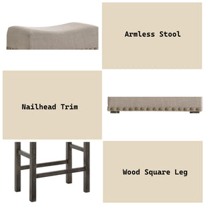 Martha II Weathered Counter Height Stool Set of 2