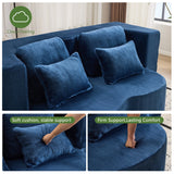 Queen Size Foldable Sofa BedChenille Futon Couch
