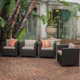 Outdoor club chairs- set of 4 by christopher knight home