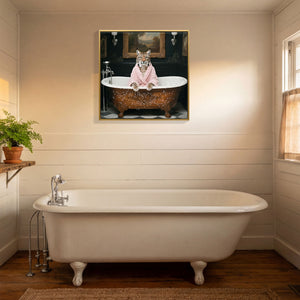 Tiger In Bathtub Wall Art Print Poster