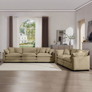 Elegant Oversized Sectional Sofa Set With Deep Seats And Flexible Layout