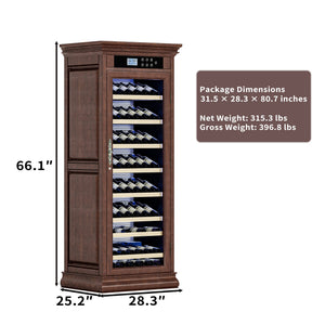 Temperature Control Professional Wooden Refrigerated Wine Cabinet