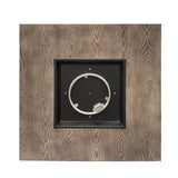 Wellington Square Iron Fire Pit with Wood Pattern Design and 50,000 BTU Output