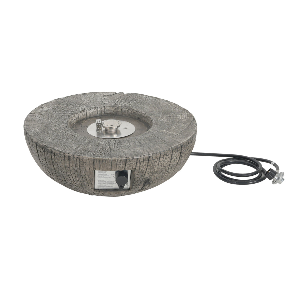 Patio MGO Propane Fire Pit, 30,000 BTU, Light Grey