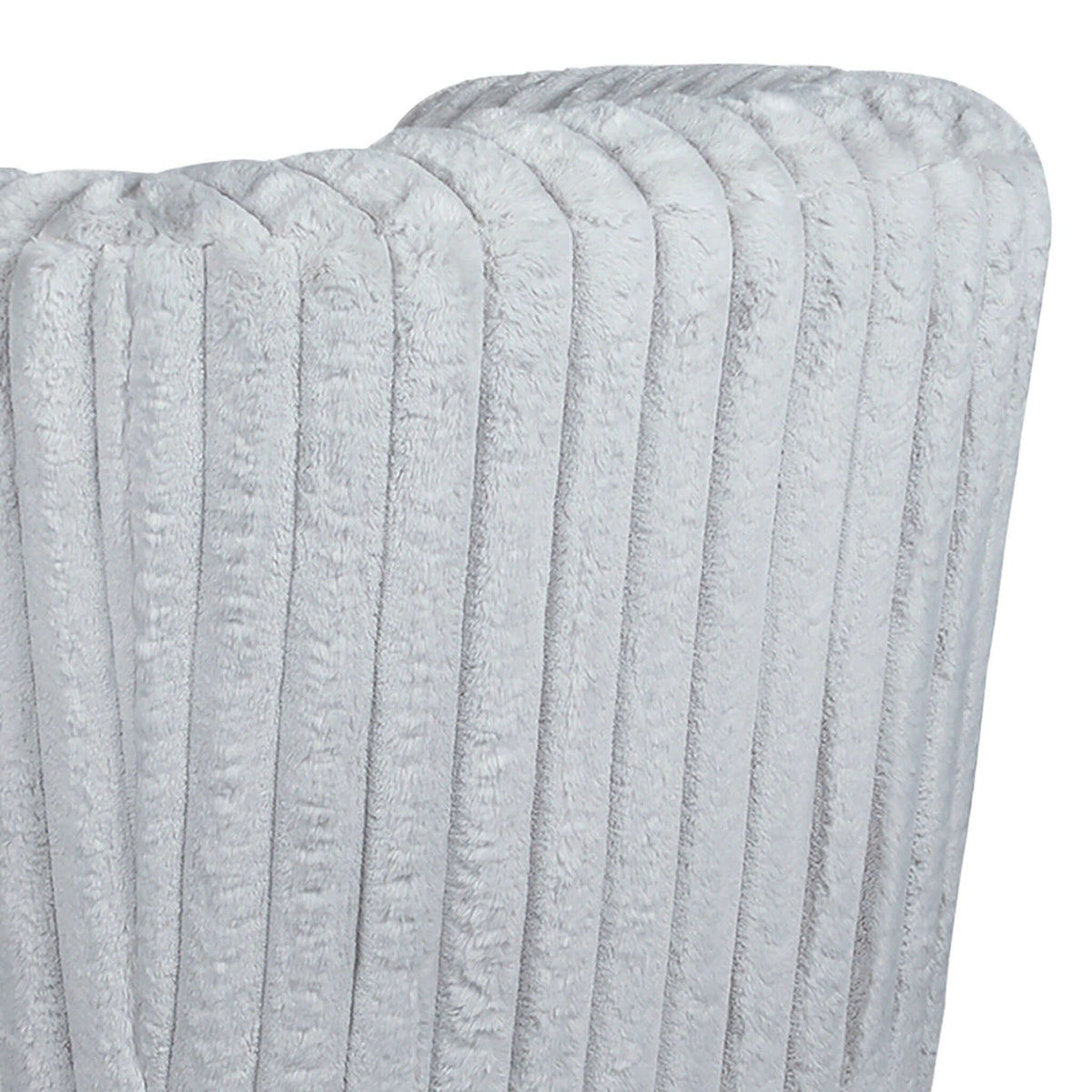 Modern Comfort Swivel Chair with Channel-Tufted Design - White or Gray