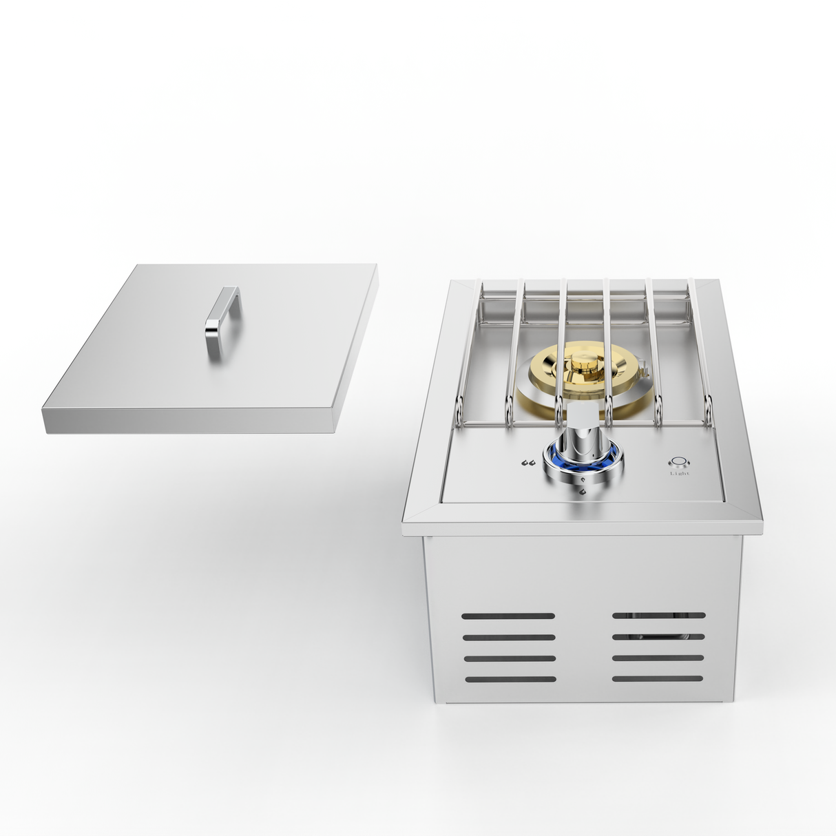 Single Grilling Side Burner, 17,000BTU Liquid Propane