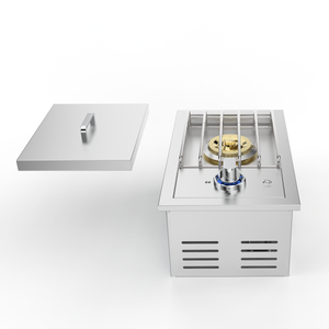Single Grilling Side Burner, 17,000BTU Liquid Propane