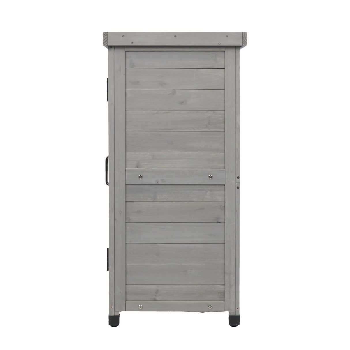 Potting Bench With Storage Cabinet And Metal Table Top For Outdoor