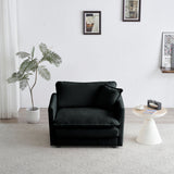 Comfy Deep Single Seat Sofa Upholstered Reading Armchair