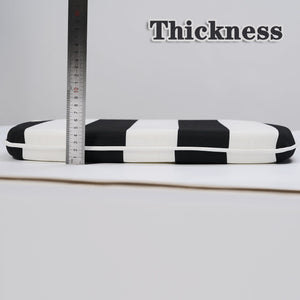 Outdoor Patio Chair Cushions, Water-Repellent U-Shape Thick Foam Seat Cushions with Ties, Set of 4