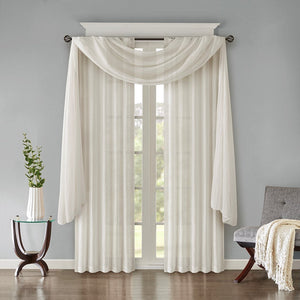 Solid Crushed Curtain Panel Pair(2 Pcs Window Panels)