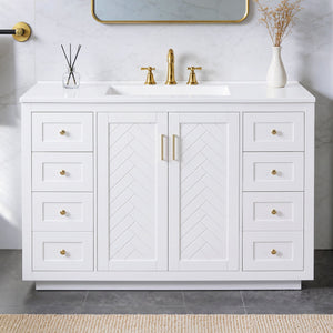 48" Bathroom Vanity with Sink Top