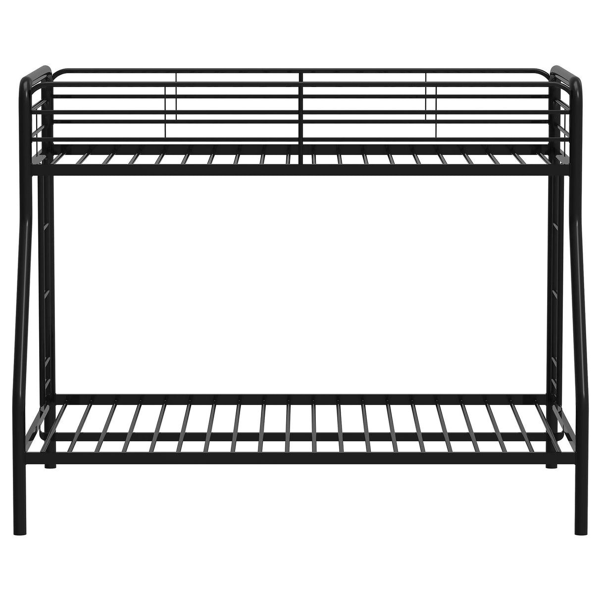 Carson Metal Twin Over Full Bunk Bed Glossy Black