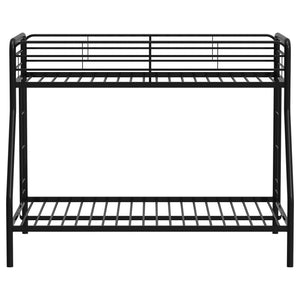 Carson Metal Twin Over Full Bunk Bed Glossy Black