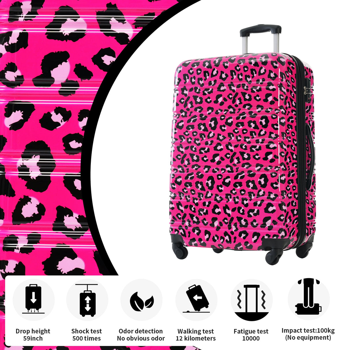 Hardshell Luggage Sets 3 pcs Spinner Suitcase with TSA Lock Lightweight Luggages