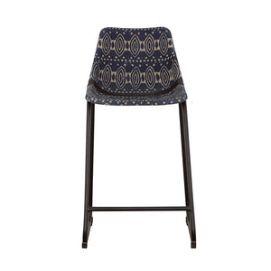 Claire - Canvas Upholstered Counter Chair (Set of 2) - Blue