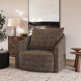 Swivel Accent Chair - Brown Gray