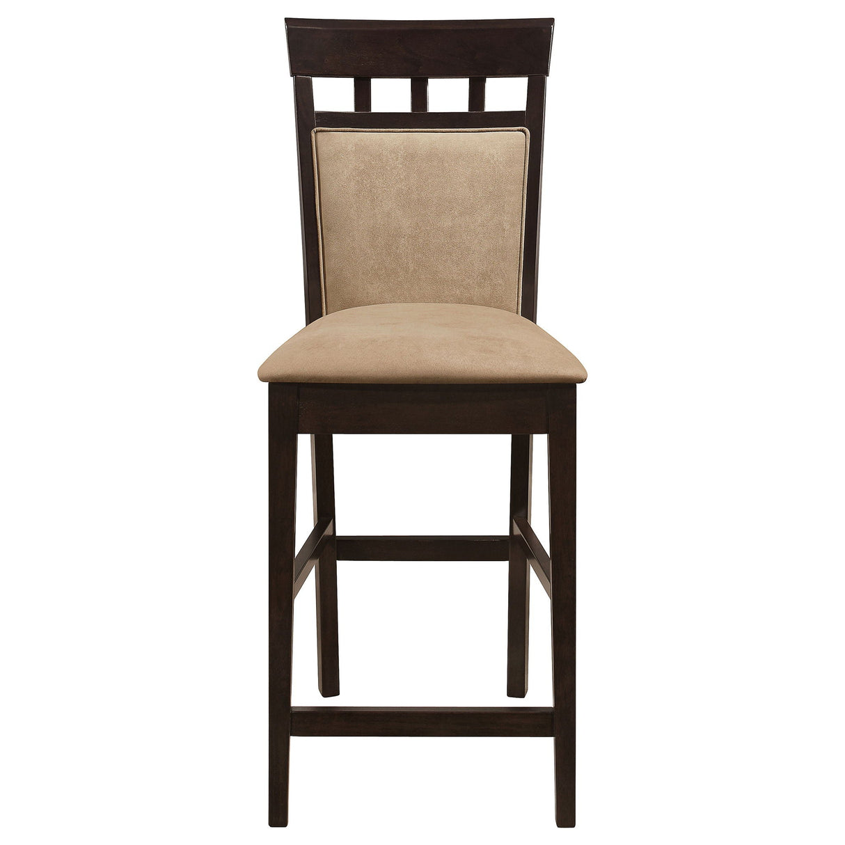 Upholstered Counter Height Stools (Set of 2) - Beige / Brown