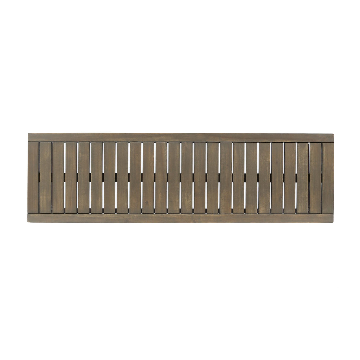 JECO Industrial Wood and Metal Outdoor Bench