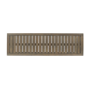 JECO Industrial Wood and Metal Outdoor Bench