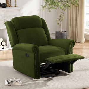 360 Degrees Swivel Recliner Manual Rocking With Adjustable Backrest