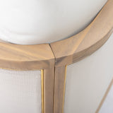 Outdoor acacia wood patio club chair, patio furniture, beige