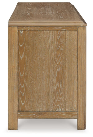 Rencott - Extra Large TV Stand - Light Brown