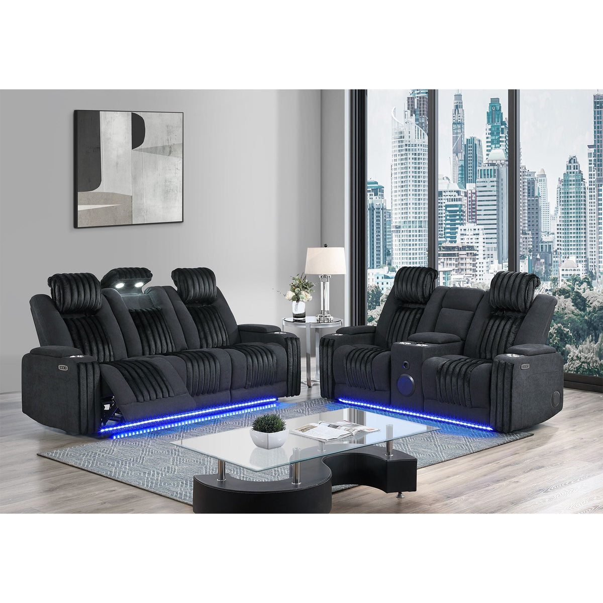 Duran - Power Reclining Loveseat With Power Headrest