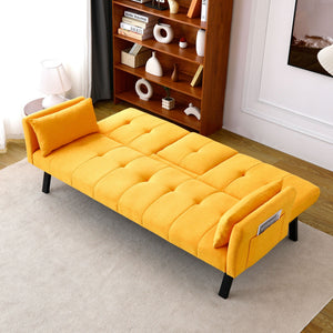 Sofa Bed With Foldable Design And Cup Holder