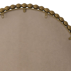 Vintage Iron Arch Wall Mirror in Gold