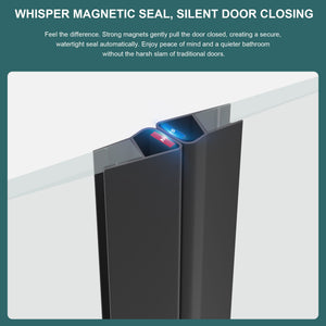 Diamond Shaped Corner Shower Door, Inward Sliding, Stainless Steel Frame
