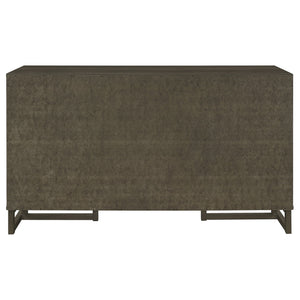 Glenmoor - 3 Drawer Server With 2 Cabinets - Dark Gray