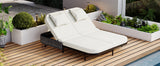 TREXM Outdoor Daybed with Adjustable Backrest