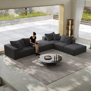 Oversized Sponge Cloud Sofa - Modern Sectional Couch Set