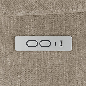 Beca - Upholstered Power Lift Recliner With Cupholders And USB Charging