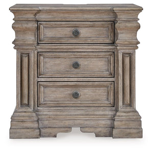 Blairhurst - Three Drawer Night Stand - Light Grayish Brown