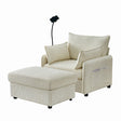 Oversized-Chaise-Lounge-Chair-with-Ottoman-and-Storage,-Comfy-Corduroy-Upholstered-Deep-Seat-in-Beige-Sofas-&-Sectionals