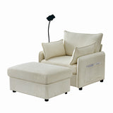 Oversized-Chaise-Lounge-Chair-with-Ottoman-and-Storage,-Comfy-Corduroy-Upholstered-Deep-Seat-in-Beige-Sofas-&-Sectionals