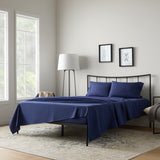 Weekender 3-Piece Microfiber Bed Sheet Set - Twin Blue