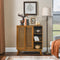 Mid-Century-Modern-Rattan-Sideboard-Cabinet-Buffets-&-Sideboards