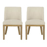 Modern Dining Chair With Durable Fabric Upholstery And Sturdy Wooden Frame (Set of 2)