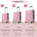 Hardshell Luggage Sets 3 Pcs Spinner Suitcase with TSA Lock