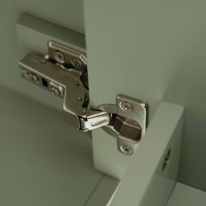 Elegant Bathroom Vanity With Ceramic Sink And Versatile Storage